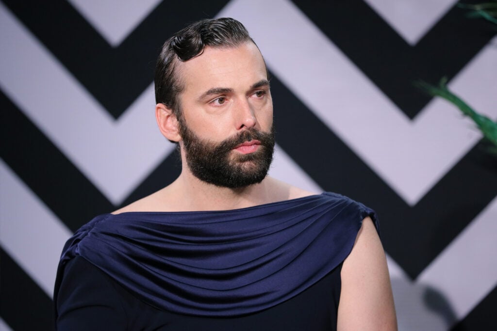 Jonathan Van Ness speaks on stage in 2020.