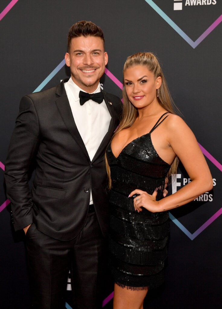 Jax Taylor and Brittany Cartwright attends the People's Choice Awards 2018 at Barker Hangar on November 11, 2018 in Santa Monica, California. 