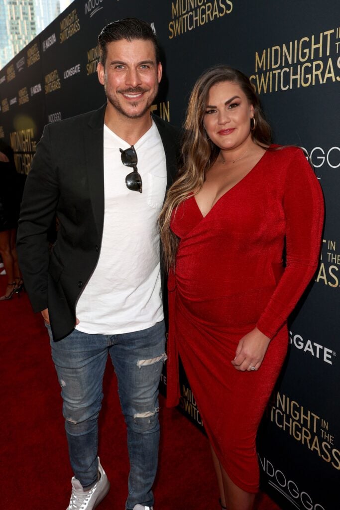 Jax Taylor and Brittany Cartwright attend the Los Angeles special screening of Lionsgate's "Midnight in the Switchgrass" at Regal LA Live on July 19, 2021 in Los Angeles, California.