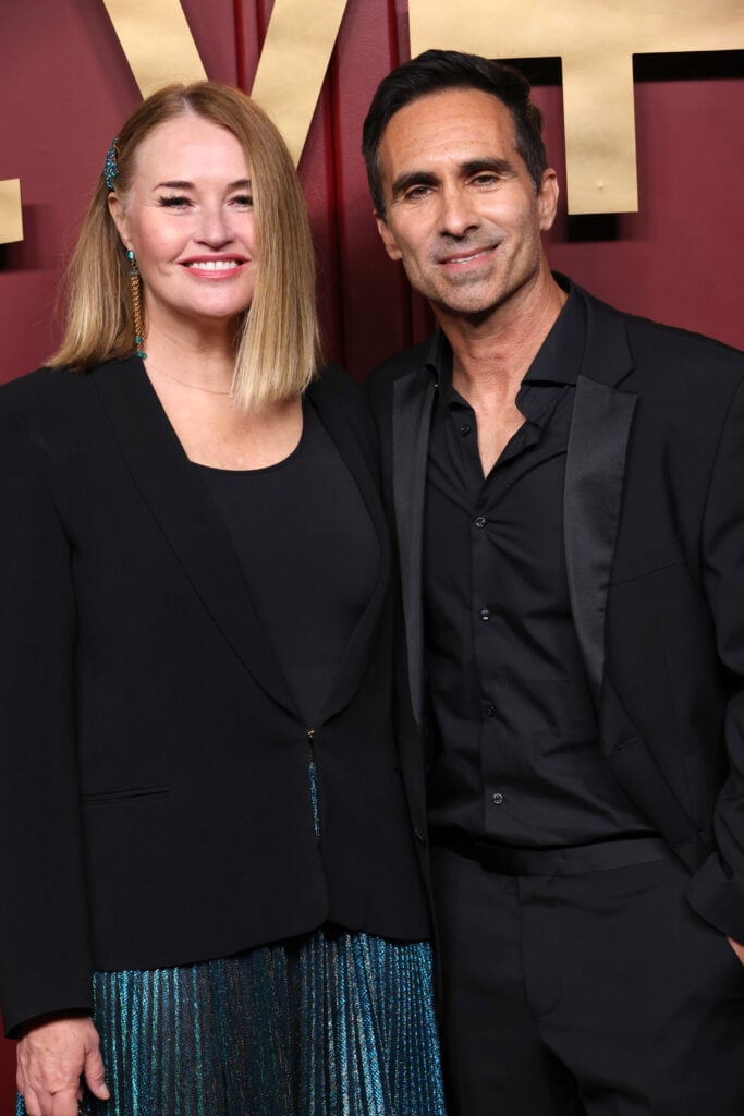 Shannon Carbonell and Nestor Carbonell attend Apple TV +'s Primetime Emmy Party at Mother Wolf on January 15, 2024 in Los Angeles, California.