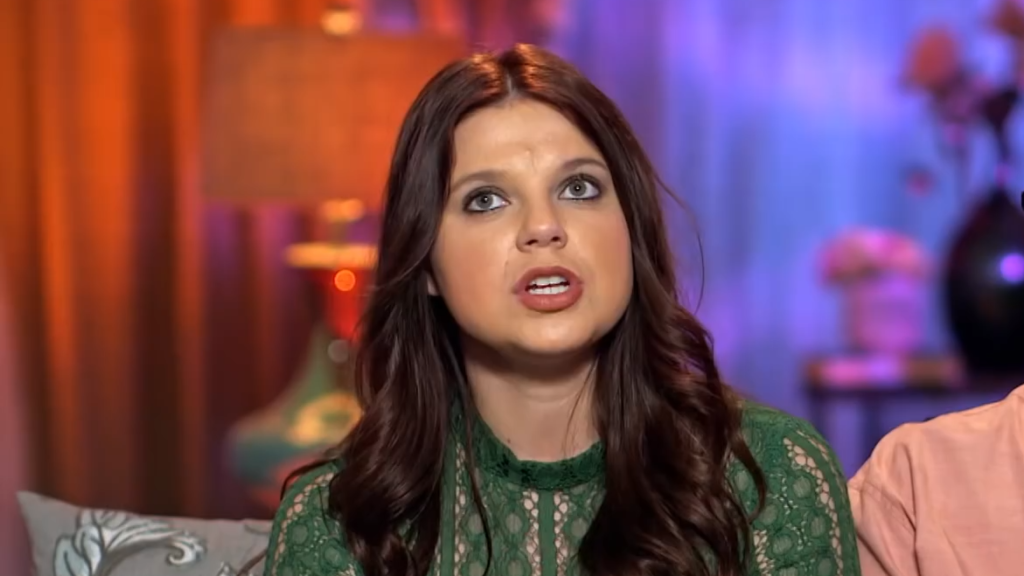 Amy Duggar on the confessional segment of Marriage Boot Camp.