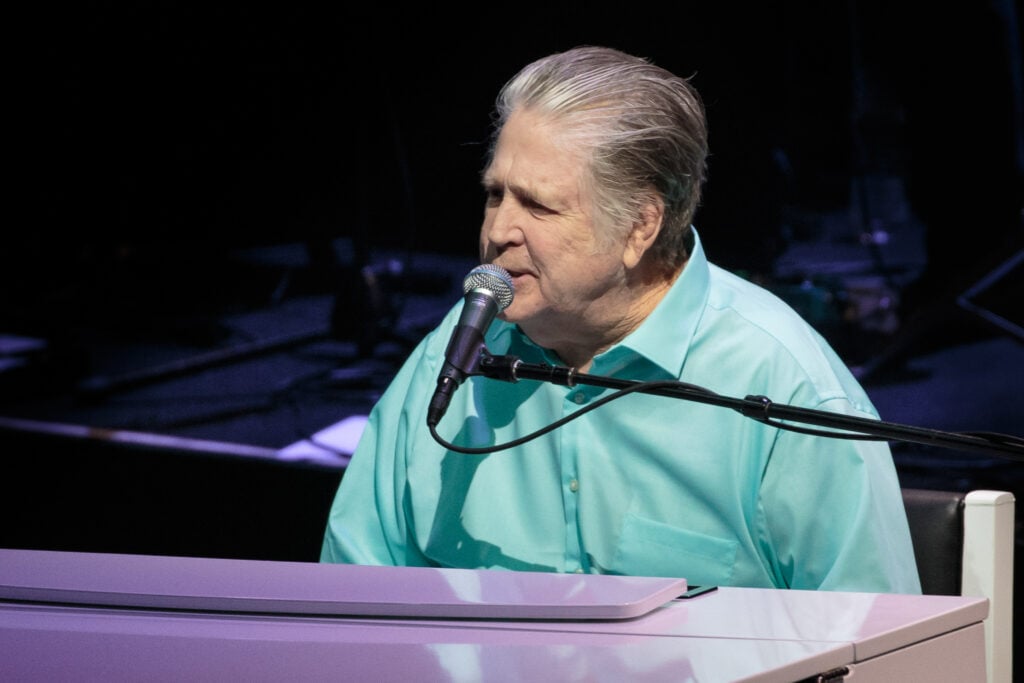 Brian Wilson, leader and co-founder of the rock band the Beach Boys, performs on the  Pet Sounds: The Final Performances Tour at ACL Live on May 13, 2017 in Austin, Texas.