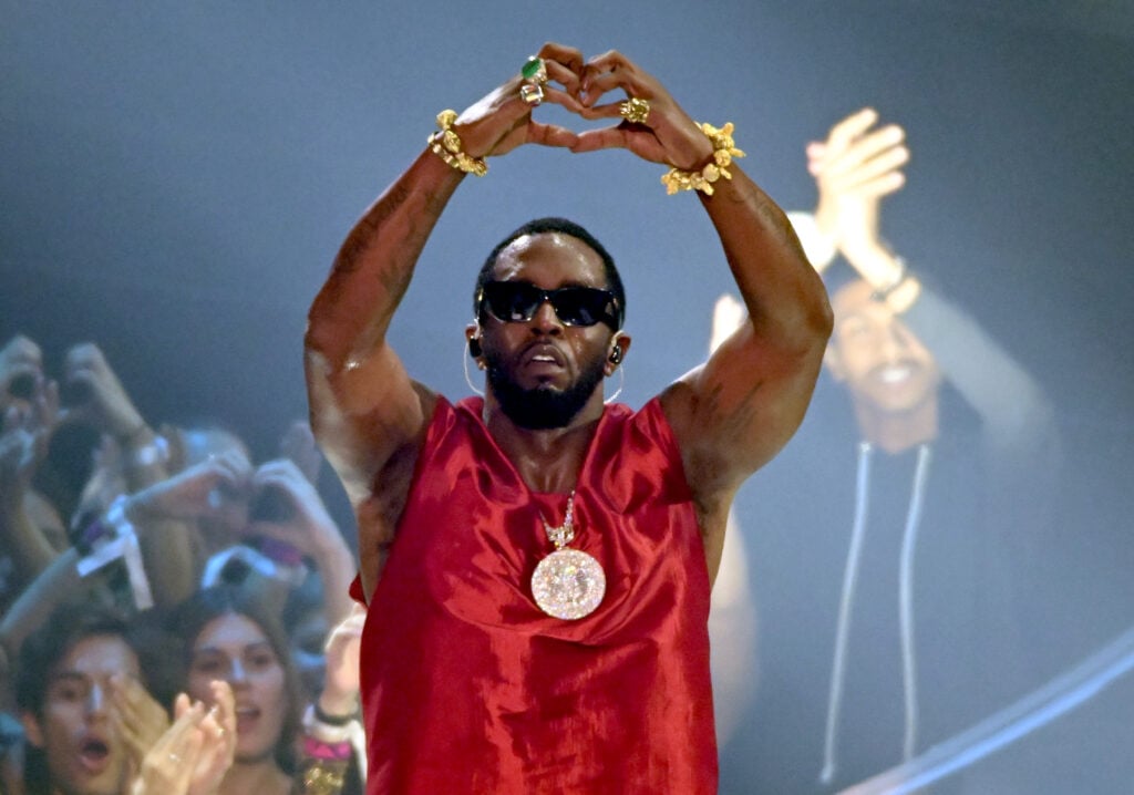 Diddy performs onstage during the 2023 MTV Video Music Awards at Prudential Center on September 12, 2023 in Newark, New Jersey. 